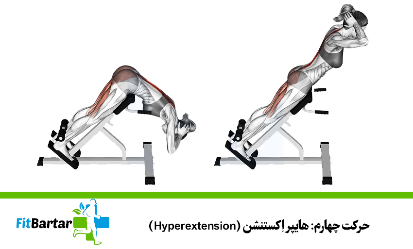 حرکت چهارم: هایپر اِکستنشن (Hyperextension)