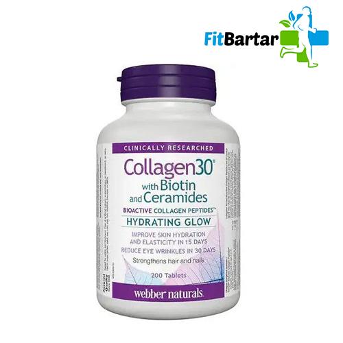 کلاژن ۳۰ بیوتین و سرامید وبر نچرالز Webber Naturals Collagen 30