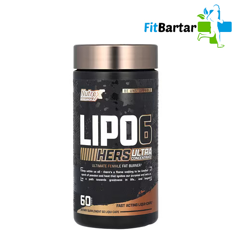lipoz لیپو ۶ بلک هرز زنانه اولترا کنسانتره ناترکس ریسرچ 60 عددی
